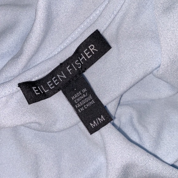 EILEEN FISHER light baby blue sleeveless top silk size medium - Picture 4 of 6